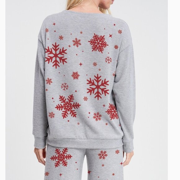 PHIL LOVE Snowflake 2 Piece Loungewear Set - Picture 3 of 4